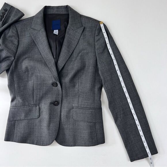 J. Crew heather grey Nouvelle jacket in Super 120s - Picture 9 of 9